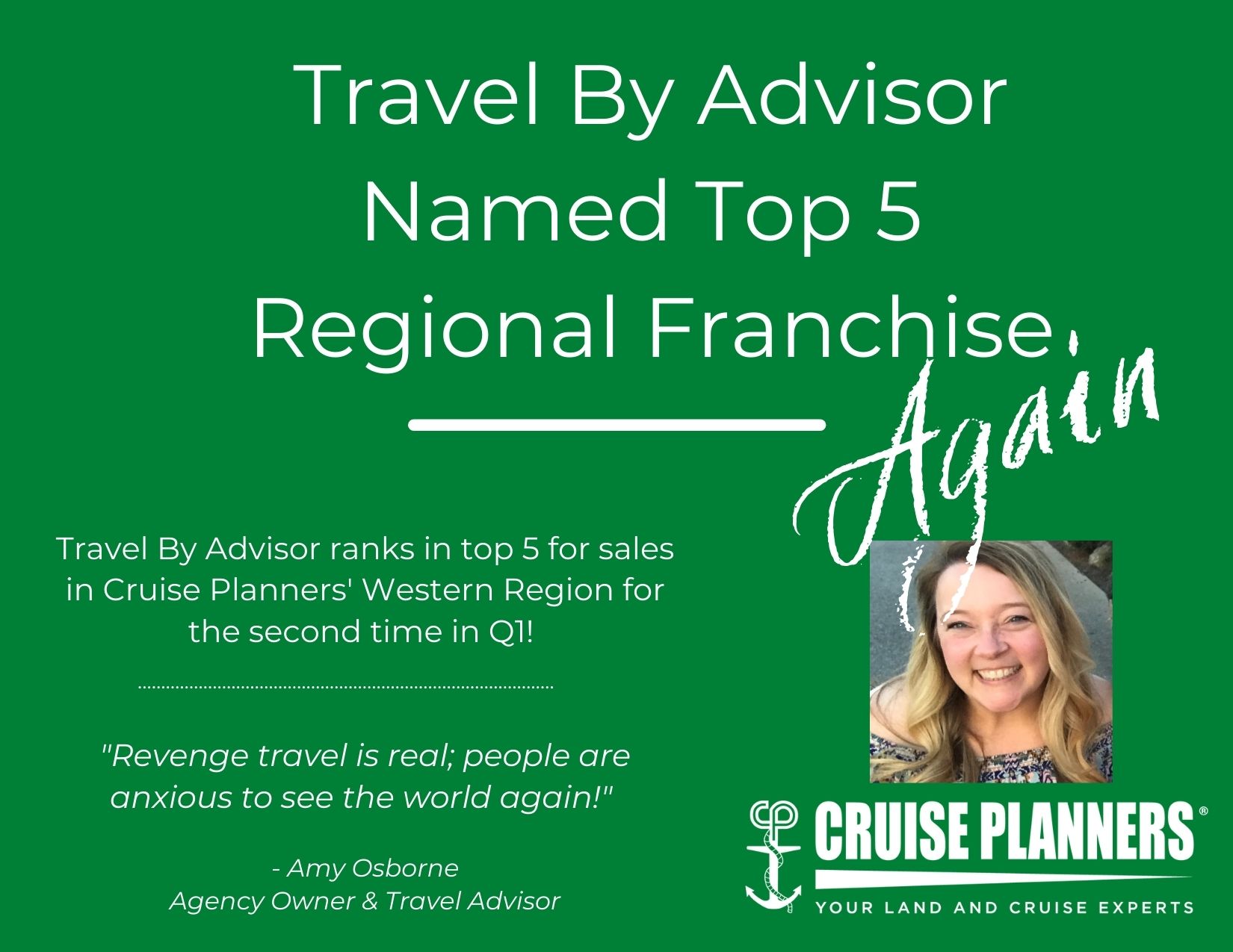 Travel By Advisor Llc Named Top 5 Regional Agent Indy Chamber
